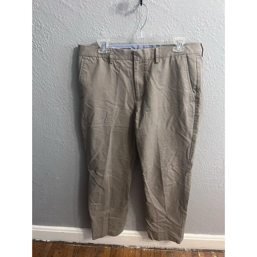J‎ Crew Bedford Grayish Straight Pants 34x34 Men's